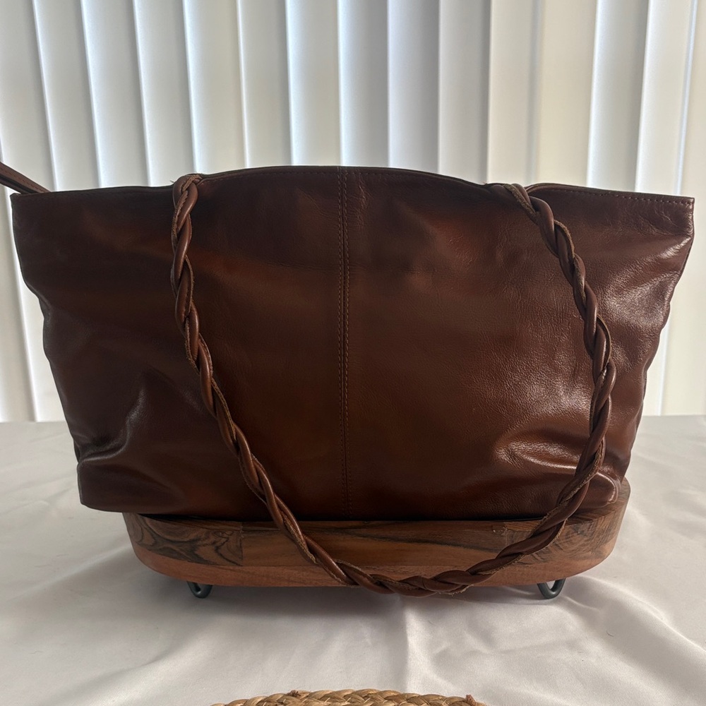 Latico Rich Brown Leather Tote